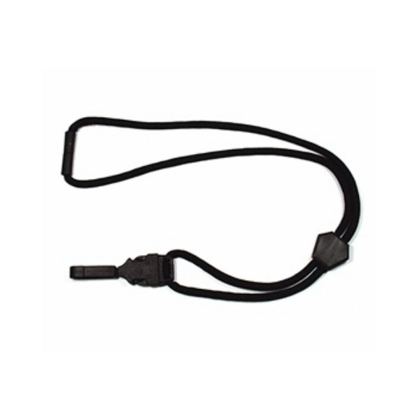 Cordon con deslizante diamante gancho plastico negro